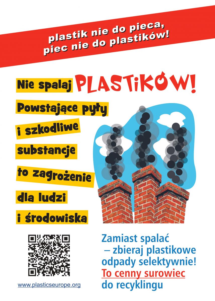 Kampania pt.  „Plastik nie do pieca – piec nie do plastiku”